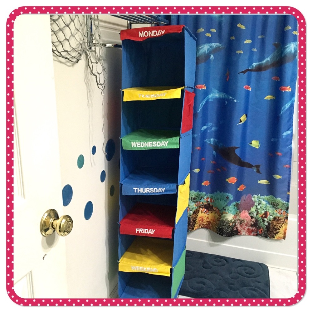 💝 KIDS’ clothes and shoes hanging organizer 💝 multicolor